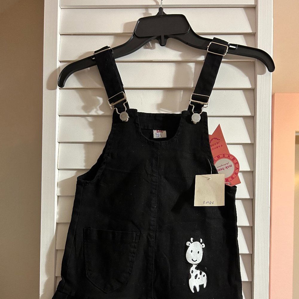 Black denim dress
